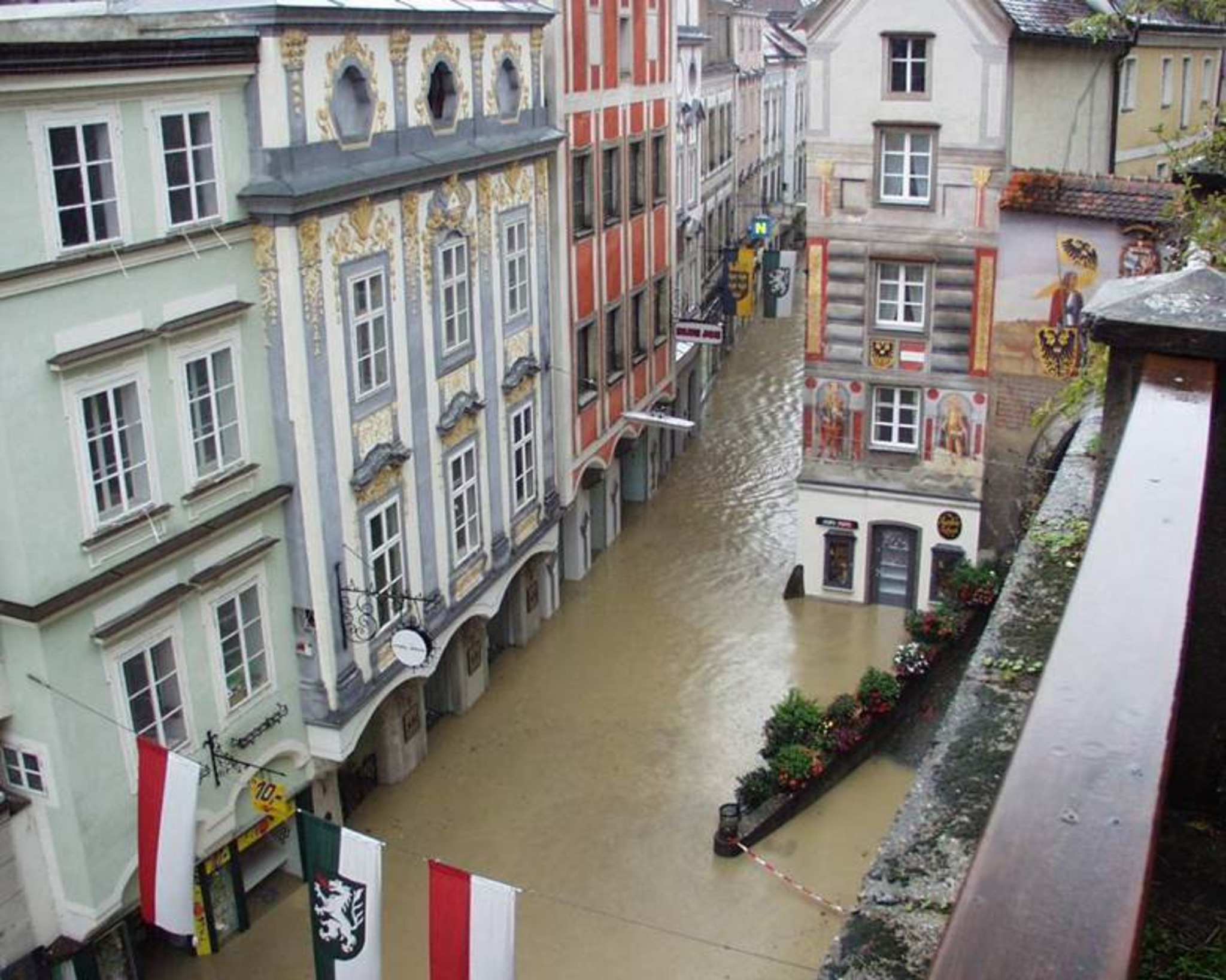 Steyr Stadtplatz Hochwasser 