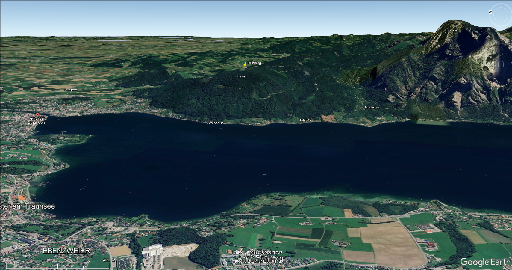 Zum Panoramabild Gmunden-Grünberg-Traunstein
